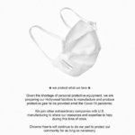 新型コロナに対抗 クロムハーツのマスク生産 CHROME HEARTS